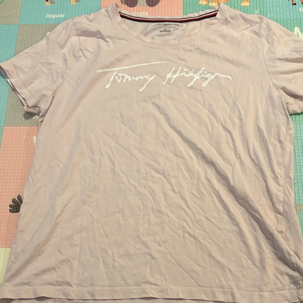 Tommy Hilfiger White Tee with Logo